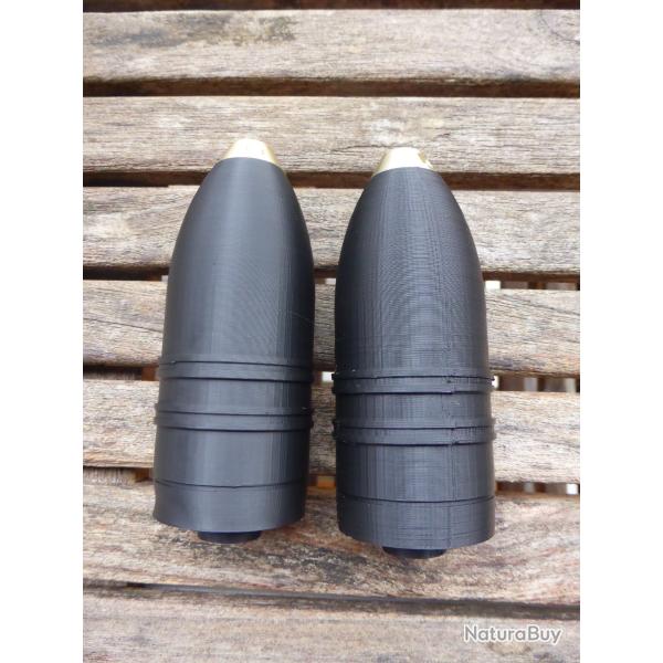 Reproduction d'Ogive pour obus explo de 37mm Franais 14-18