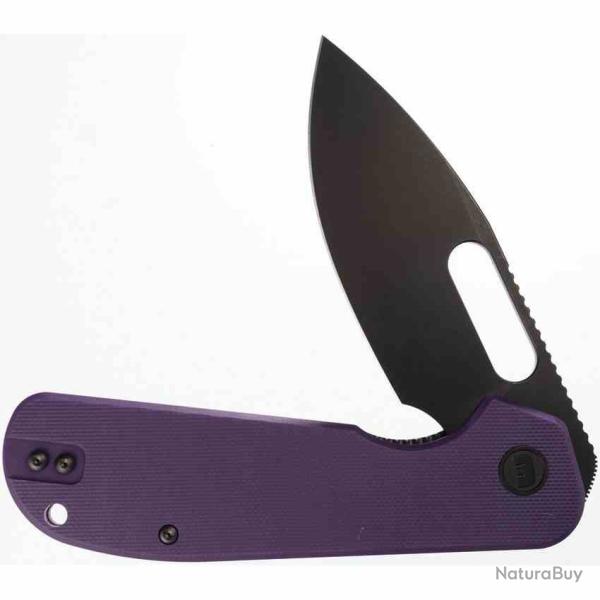 Couteau Eutektik EFD Purple Lame Acier 14C28N Plaquettes G10 Linerlock EUT018