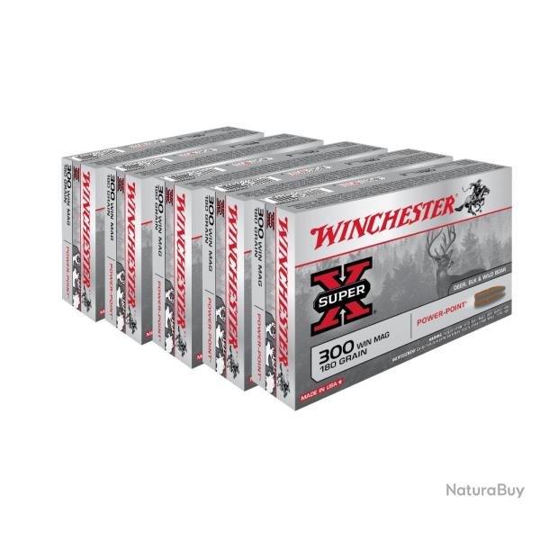 100 BALLES WINCHESTER 300WM POWER POINT 180GR gg