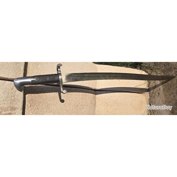 Baonnette anglaise modle 1856/58 pour Martini Henry /Enfield en bon tat sans fourreau