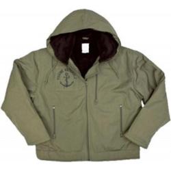 Veste de quart Marine Nationale kaki style authentique et protection intemp&eacute;ries
