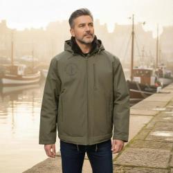 Veste de quart Marine Nationale kaki style authentique et protection intemp&eacute;ries