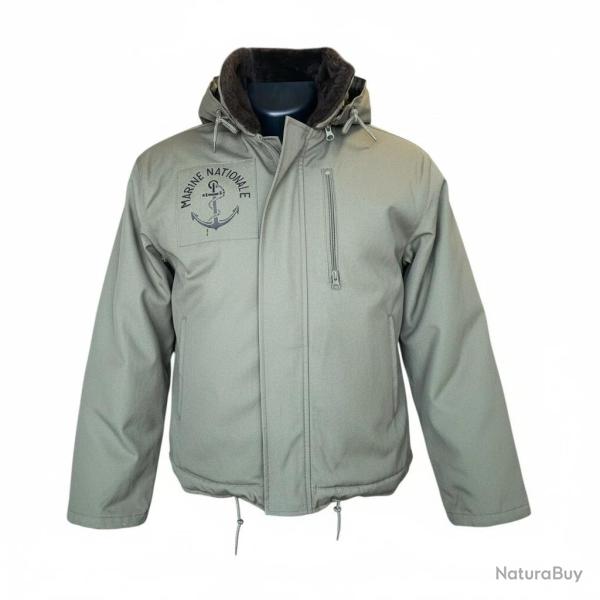 Blouson de quart Marine Nationale kaki style authentique et protection intemp�ries
