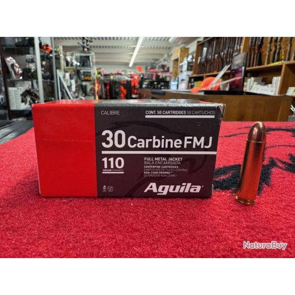 Aguila 30 Carbine FMJ 110 grs (x50)