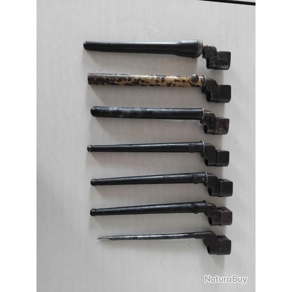 Lot 7 baionettes lee enfield