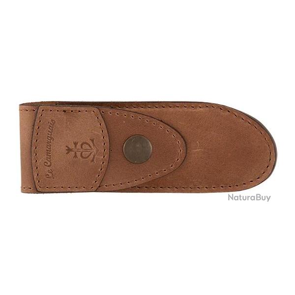 tui Camarguais Etui cuir marron