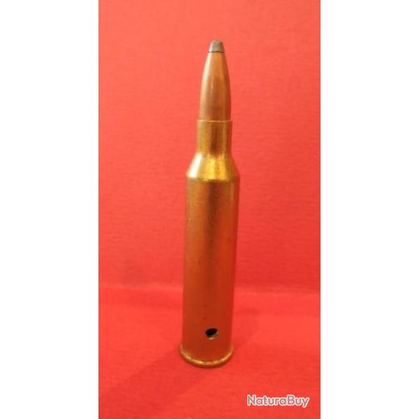 UNE !! cartouche cal.225 WINCHESTER  NEUTRALISEE   .