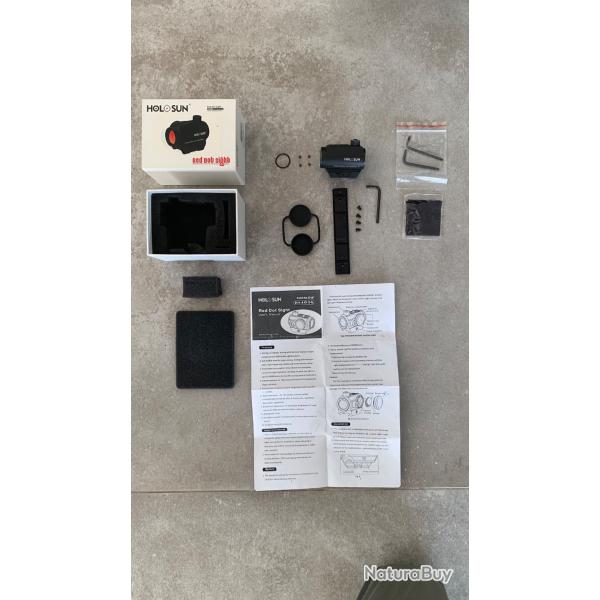 Point Rouge Holosun HS403 G 2 MoA + embase pour montage fixe Browning Bar