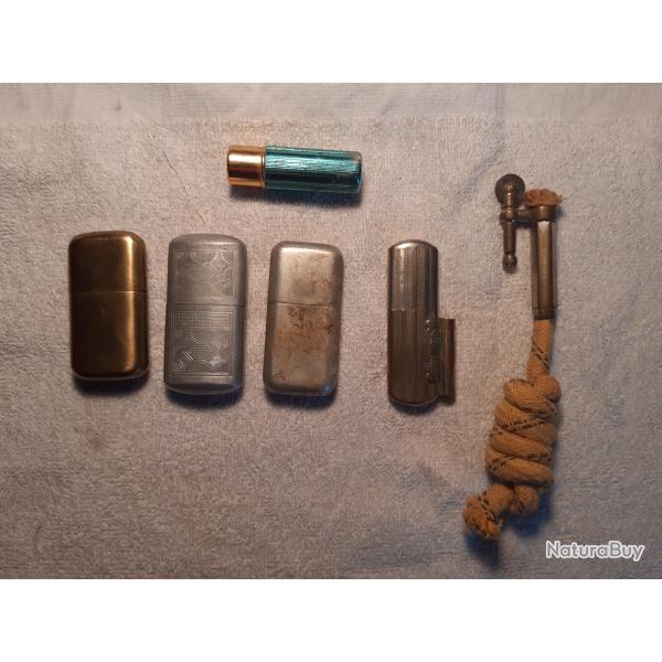lot de 6 anciens  briquet POILU 14-18 zt autre a voir