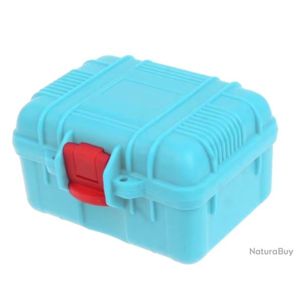 Mallette de rangement �tanche pour montre Bo�te antichoc individuelle ABS Bleu