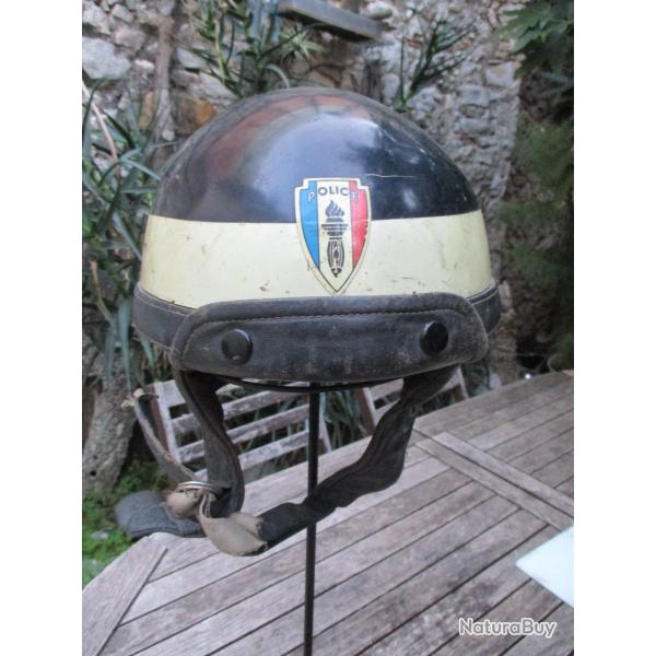 casque de la police motorise vintage