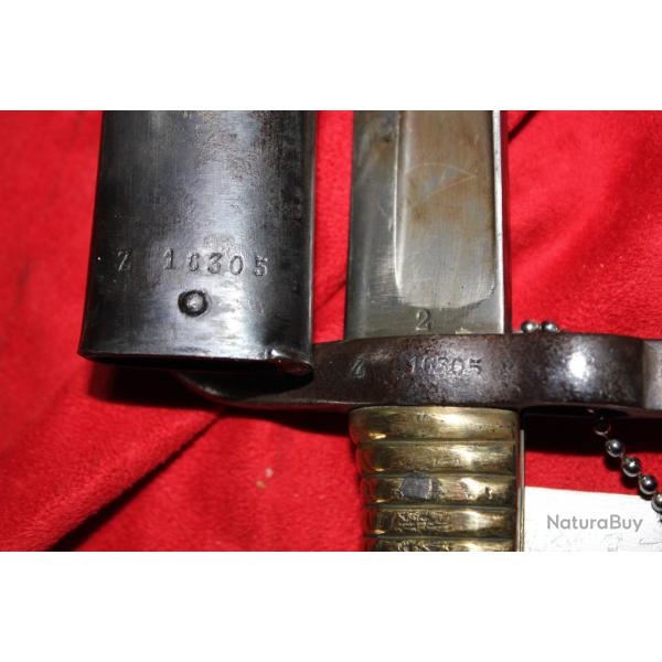 Baionnette   modle 1870  pour rmington  " z "