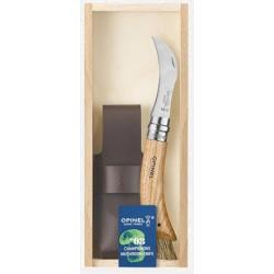 Couteau pliant OPINEL plumier champignon N&deg;08 ch&ecirc;ne avec &eacute;tui