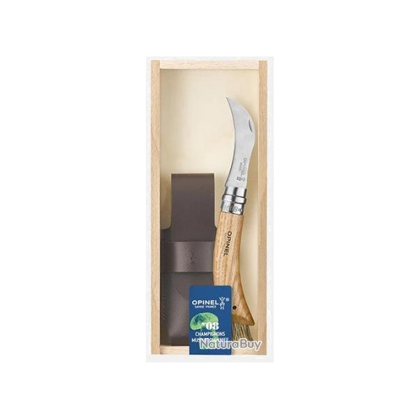 Couteau pliant OPINEL plumier champignon N�08 ch�ne avec �tui