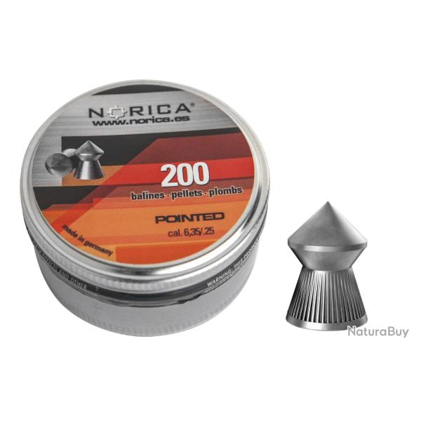 Plombs Pointus cal. 4.5 Norica pour air comprim� 1000 (4 boites de 250)