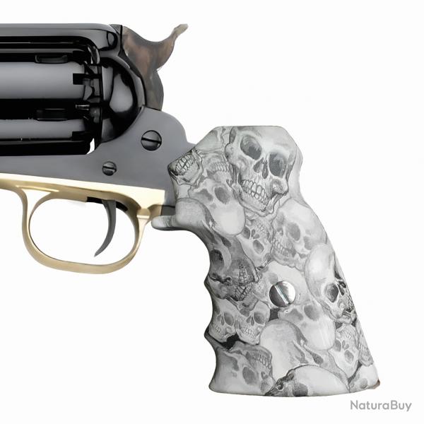 Crosse ergonomique Remington 1858 style Skull, Pietta uniquement.