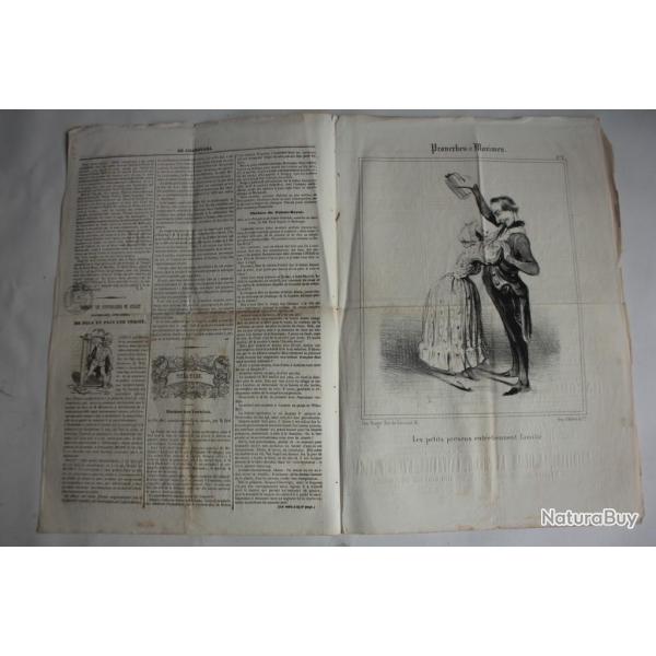 Ancien Journal Le Charivari 24 Juillet 1840 N� 206 Proverbes