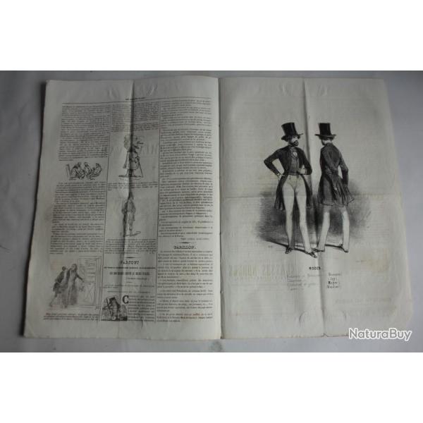 Ancien Journal Le Charivari 3 Septembre 1840 N� 248 Modes