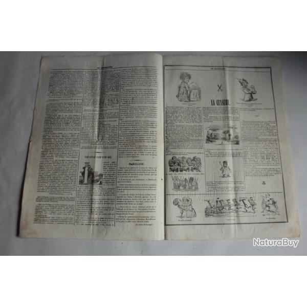 Ancien Journal Le Charivari 4 Juillet 1840 N 186 La Censure