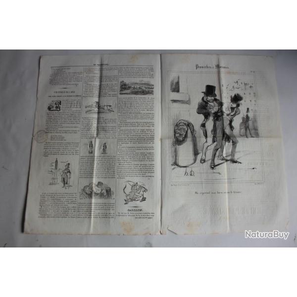 Ancien Journal Le Charivari 6 Ao�t 1840 N� 219 Proverbes
