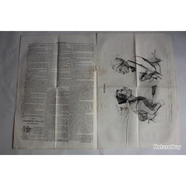 Ancien Journal Le Charivari 8 Juillet 1840 N 190 Macdoine
