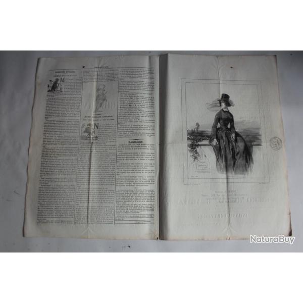 Ancien Journal Le Charivari 1 Aot 1840 N 212 Amazone Humann