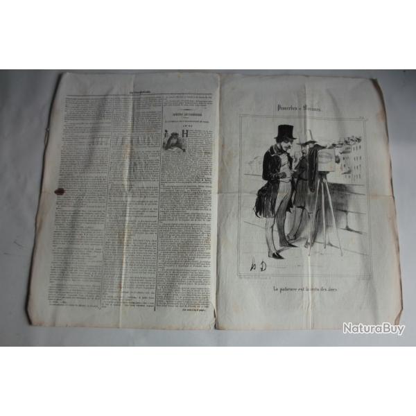 Ancien Journal Le Charivari 2 Juillet 1840 N� 184 Proverbes