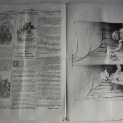 Ancien Journal Le Charivari 9 Août 1840 N° 222 Les Baigneurs