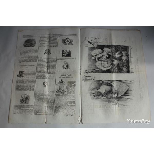 Ancien Journal Le Charivari 21 Aot 1840 N 234 Parlez  la Portire
