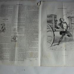 Ancien Journal Le Charivari 12 Août 1840 N° 223 Salon de 1840 Émotions Parisiennes