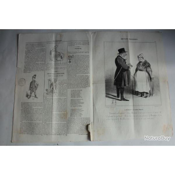 Ancien Journal Le Charivari 6 Juillet 1840 N 188 motions Parisiennes