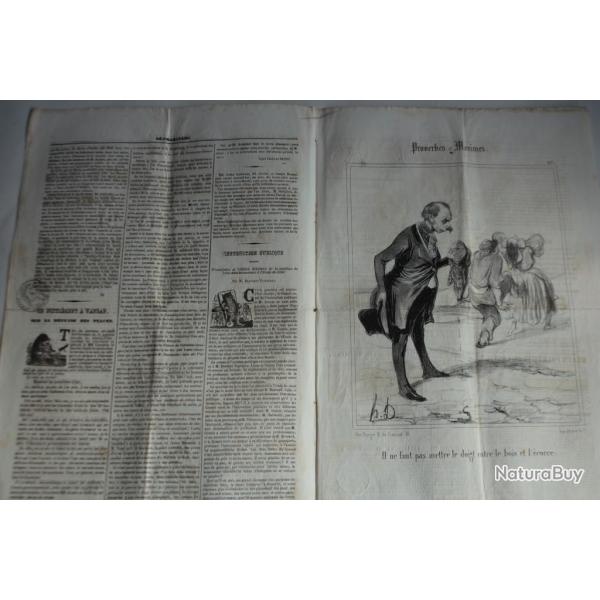Ancien Journal Le Charivari 26 Juillet 1840 N� 208 Proverbes