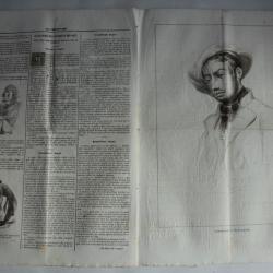 Ancien Journal Le Charivari 24 Septembre 1840 N° 269 Portrait d'Elisabide