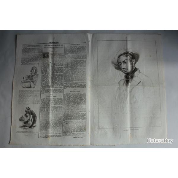 Ancien Journal Le Charivari 24 Septembre 1840 N� 269 Portrait d'Elisabide