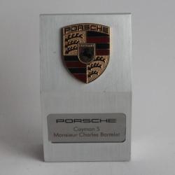 Trophée de bureau PORSCHE Cayman S Charles Barrelet