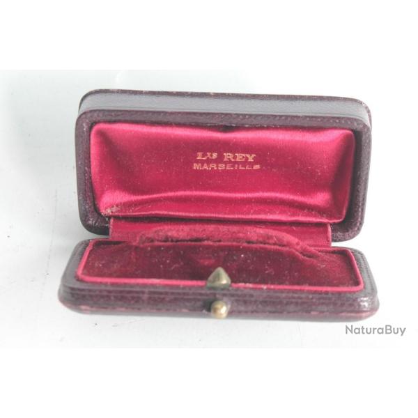 Ancien �crin cuir broche bijoux Louis Rey Marseille