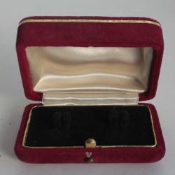 Ancien écrin pour boutons de manchettes velours