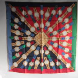 Foulard soie Montres Jean Lassale