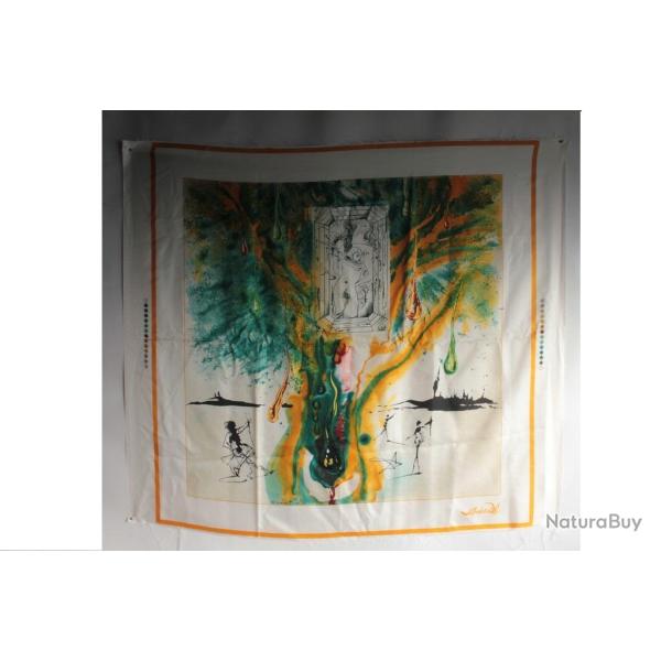 Salvador DALI S�rigraphie sur soie La table d'�meraude