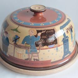 Cloche à fromage Poterie d'art Folklore Suisse Art populaire