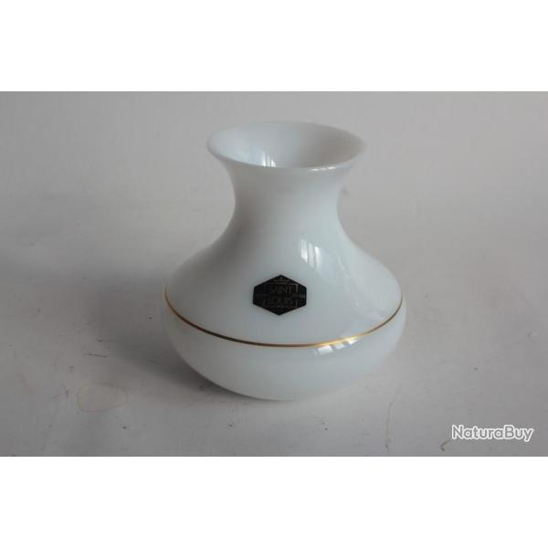 SAINT LOUIS Vase cristal opalin