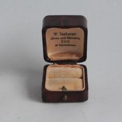 Ancien écrin pour bague W. Seeberger Zug