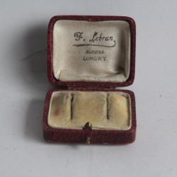Ancien écrin pour bijoux F. Lebrun Bijoutier Longwy