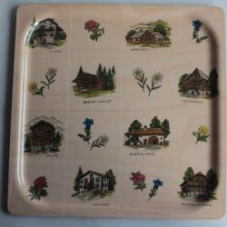 Plateau vintage mélamine Suisse Platex