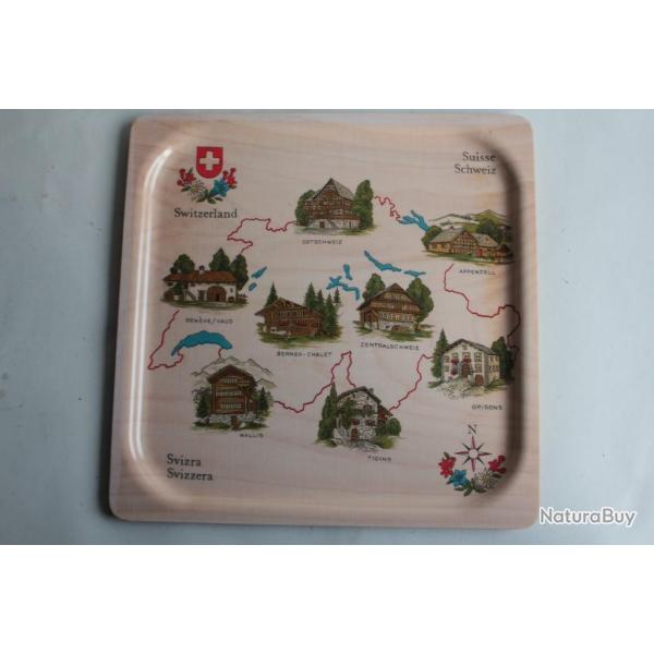 Plateau vintage m�lamine Suisse Platex