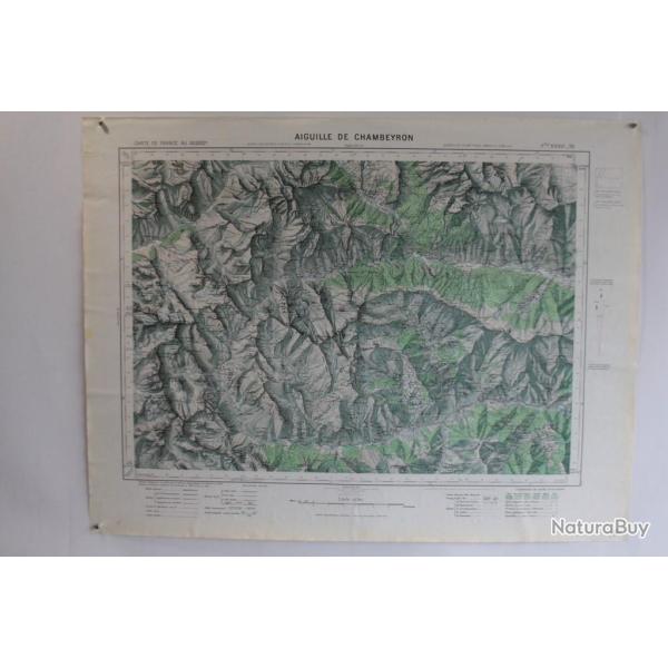 Ancienne Carte IGN Aiguille de Chambeyron 1/50000
