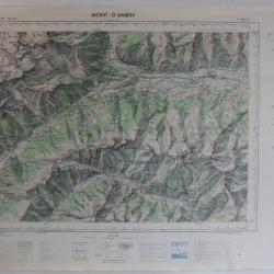 Ancienne Carte IGN Mont d'Ambin 1/50000 type 1922