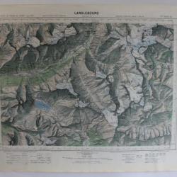 Ancienne Carte IGN Lanslebourg 1/50000 type 1922
