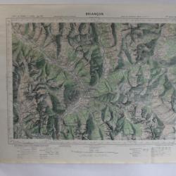 Ancienne Carte IGN Briançon 1/50000 type 1922
