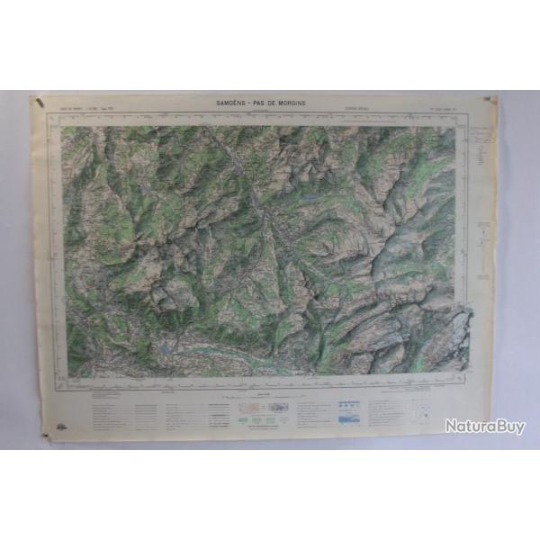 Ancienne Carte IGN Samo�ns - Pas de Morgin 1/50000 type 1922